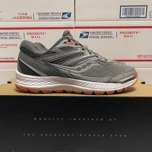 Saucony Cohesion 13 Running Shoes Gray S10560-5 Lace Up Low Top